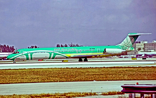 9Y-THR   McDonnell Douglas DC-9-83 (MD83) (49568) (BWIA International) Miami-Int~N 31/01/2001