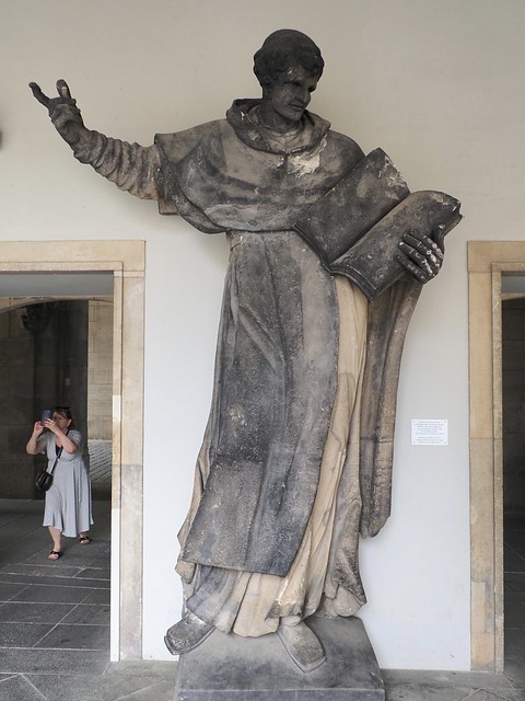 Statue Saint Dominic in the Stallhof Dresden