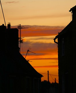 Sunset down West End, Witney