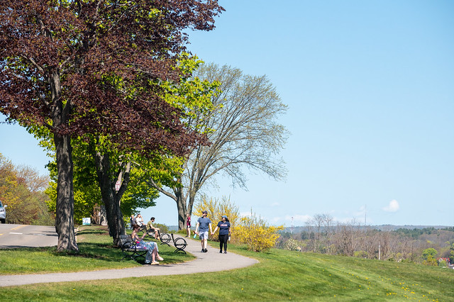 Sunny Spring Day on the Eastern Promenade