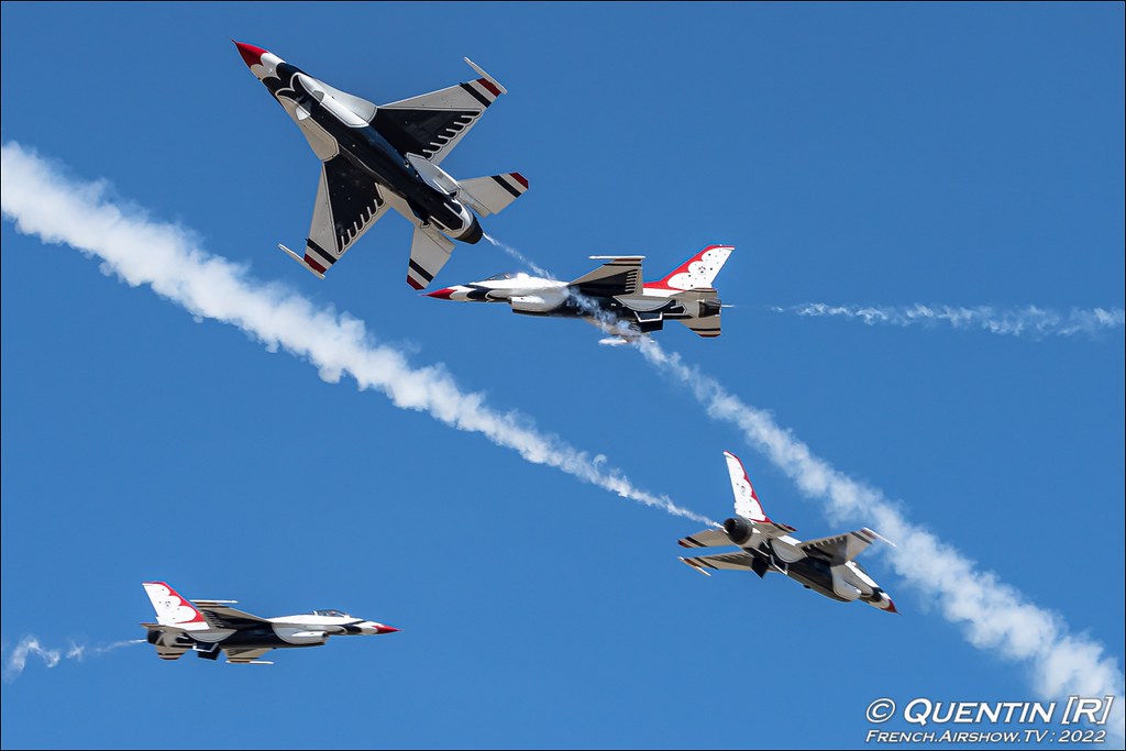 USAF thunderbirds Warriors Over The Wasatch Air & Space Show Hill Air Force Base Utah 2022 Meeting Aerien 2022