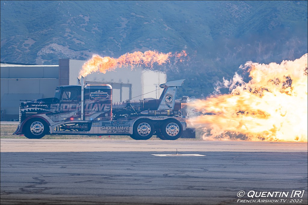 Chris Darnell SHOCKWAVE and Flash Fire Jet Truck Warriors Over The Wasatch Air & Space Show Hill Air Force Base Utah 2022 Meeting Aerien 2022