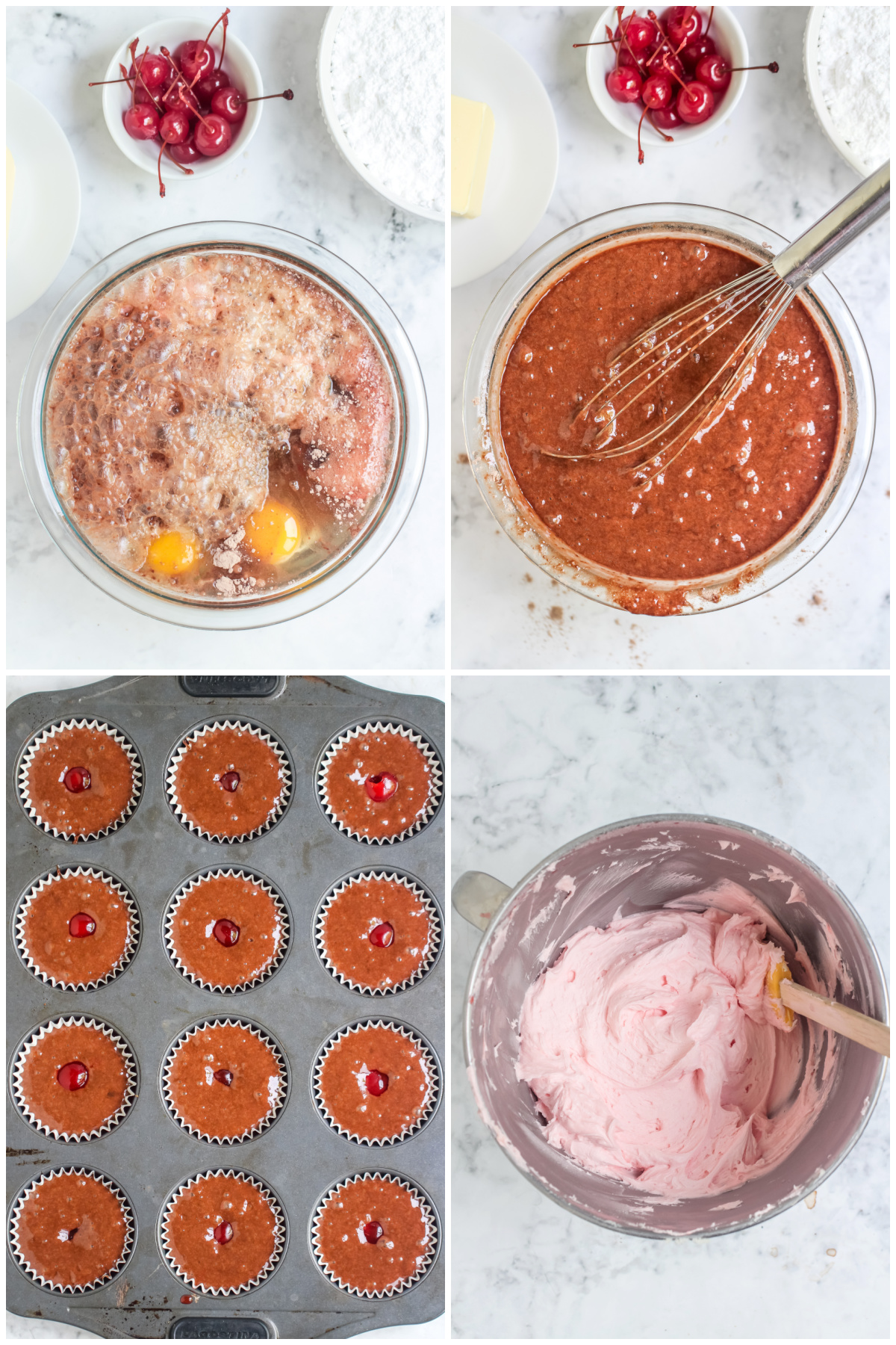 how to make cherry coke cupcakes