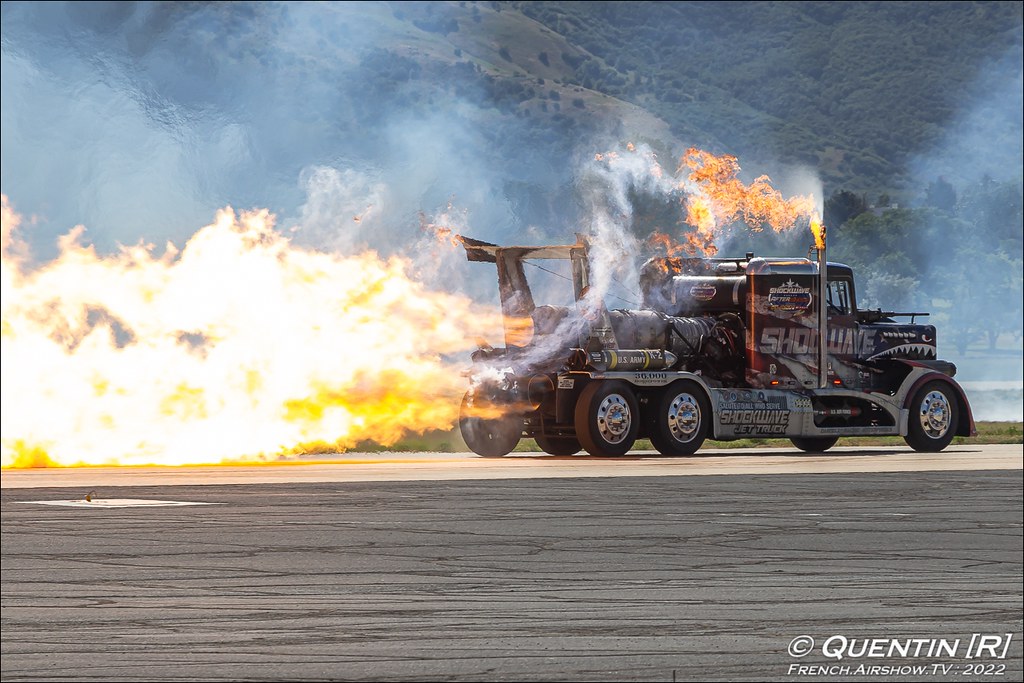 Chris Darnell SHOCKWAVE and Flash Fire Jet Truck Warriors Over The Wasatch Air & Space Show Hill Air Force Base Utah 2022 Meeting Aerien 2022