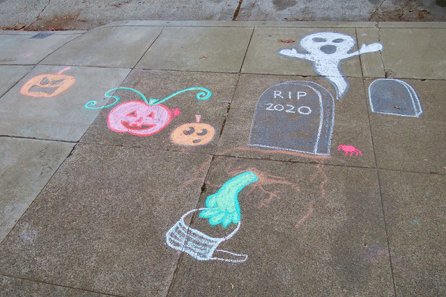 Halloween Chalk, San Francisco, CA