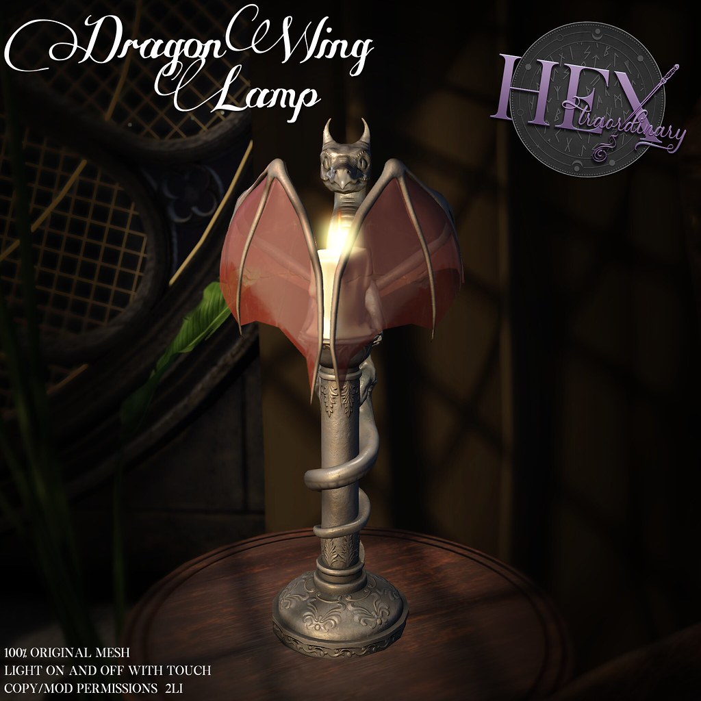 HEXtraordinary – Dragon Wing Lamp – Midnight Order