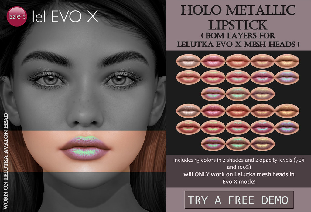 Holo Metallic Lipstick (LeLutka Evo X) for TLC