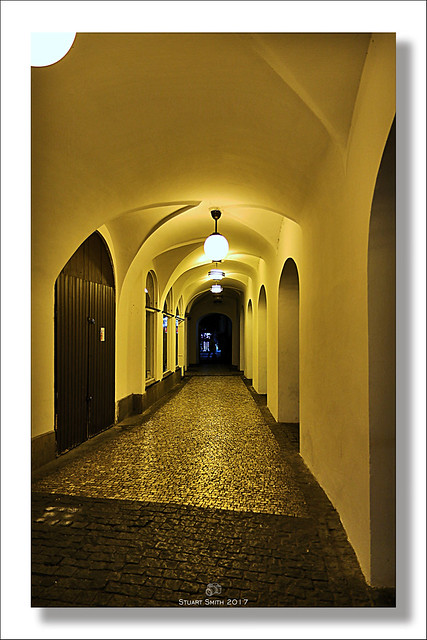 Empty Passage, Malé Nám, Old Town, Prague, Czech Republic