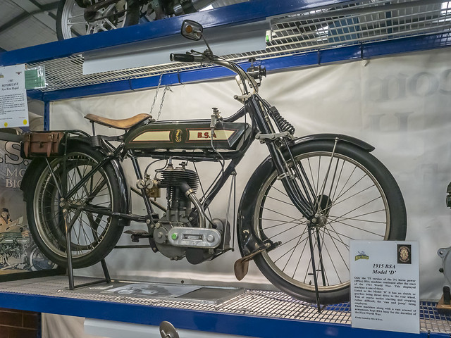 1915 BSA Model D vintage motorcycle