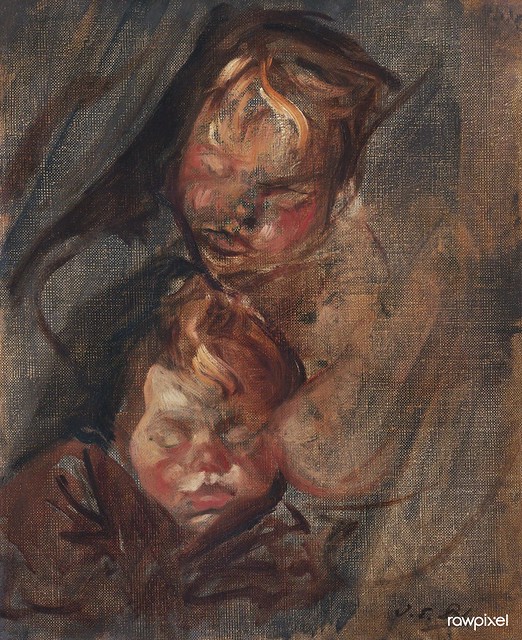 Jacques-Emile Blanche's Heads of Children (1896) famous painting. Original from The Public Institution Paris Musées. Digitally enhanced by rawpixel.