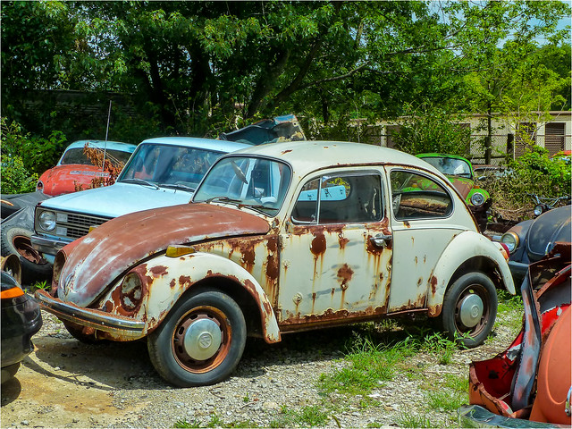 Rusty Junked VW Bug