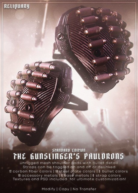 !R! The Gunslinger's Pauldrons @ THE WAREHOUSE SALE JUL 23RD 2022
