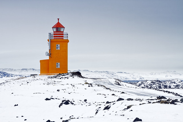 A lighthouse in southern Iceland