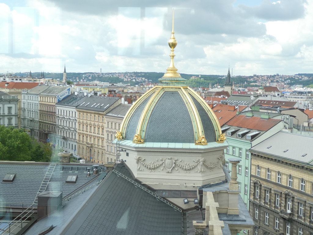 View from inside the Dome of Prague's National Museum