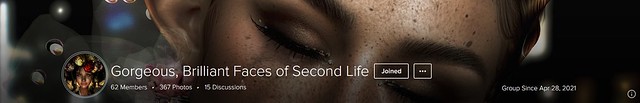 Gorgeous, Brilliant Faces of Second Life - Group Cover.