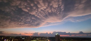 Akron Ohio Sunset After Storm Ft: Mammatus Clouds
