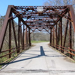 Old Waynesboro Hwy Shoal Creek Bridge (Lawrenceburg, Tennessee) Historic 1933 Pratt through truss bridge on Old Waynesboro Hwy over Shoal Creek in Lawrenceburg, Tennessee.  