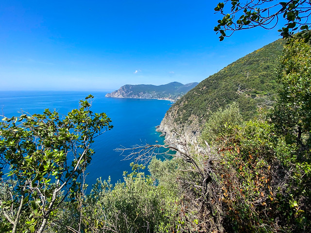 Our hike back to Monterosso al Mare (at the base of the headland)