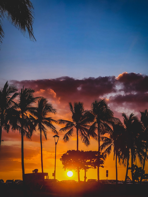 Sunset in Honolulu