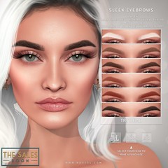 Sleek eyebrows - Lelutka Evo Classic /Lelutka Evo X /AK ADVX/Lelutka Evo HD