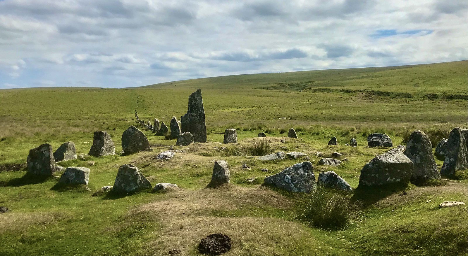 The impressive Down Tow stone circle and row