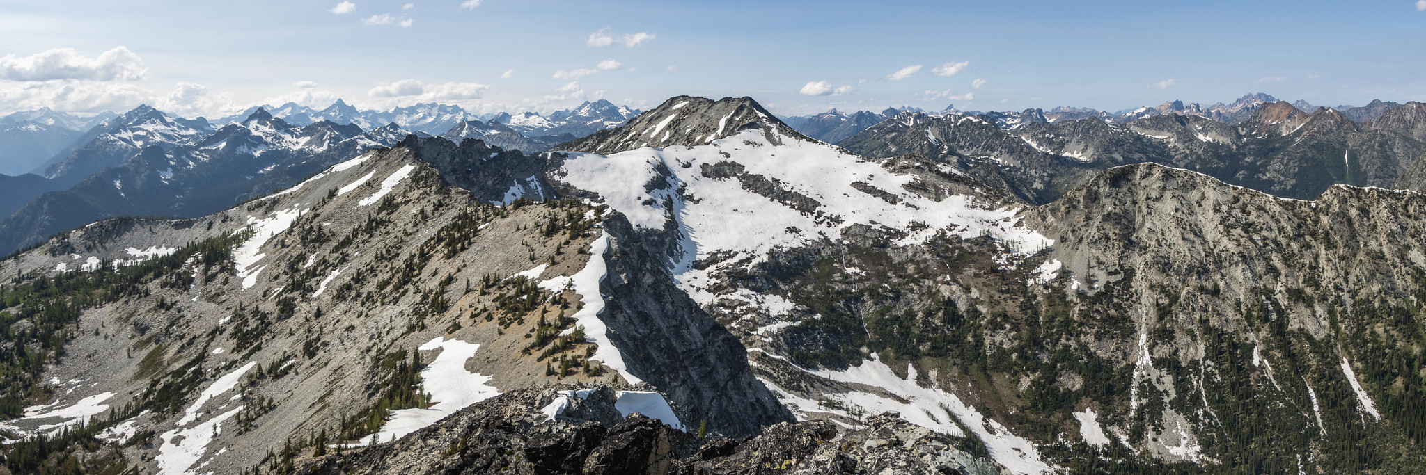 Northern panoramic view from West Level Peak