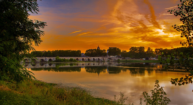 Beaugency after Sunset