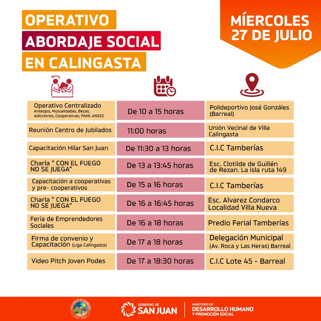 2022-07-22 DESARROLLO HUMANO: Operativo abordaje social en Calingasta