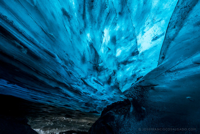 Under the Breiðamerkurjökull glacier
