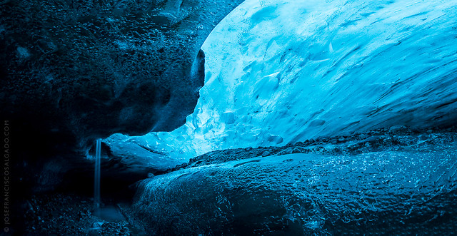 Under the Breiðamerkurjökull glacier