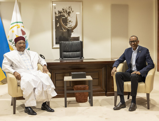 Meeting with former President of Niger, H.E Mahamadou Issoufou | Kigali, 23 July 2022