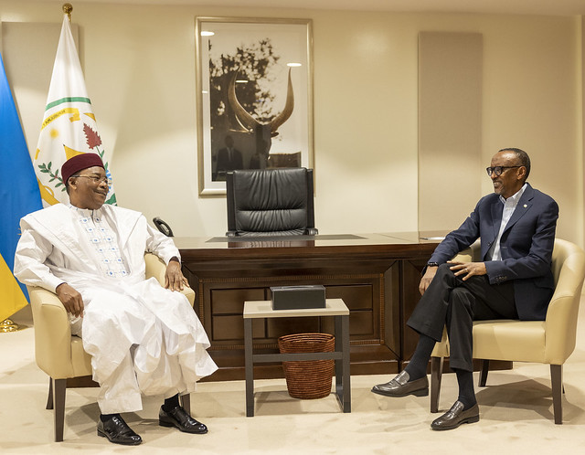 Meeting with former President of Niger, H.E Mahamadou Issoufou | Kigali, 23 July 2022
