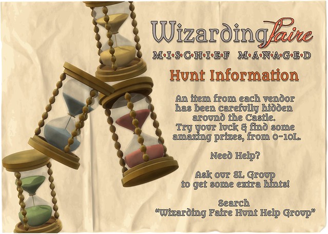 Did you know Wizarding Faire is having a Hunt this round?