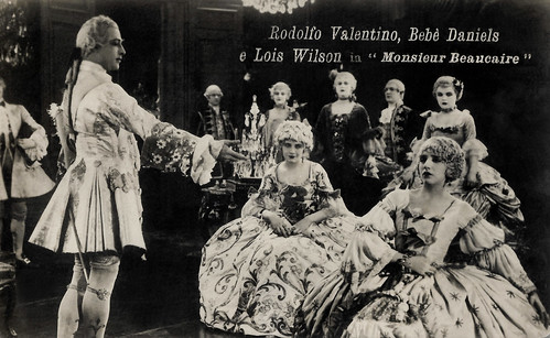 Rudolph Valentino, Bebe Daniels and Lois Wilson in Monsieur Beaucaire (1924)