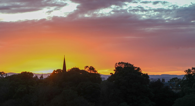 Edinburg sunset.