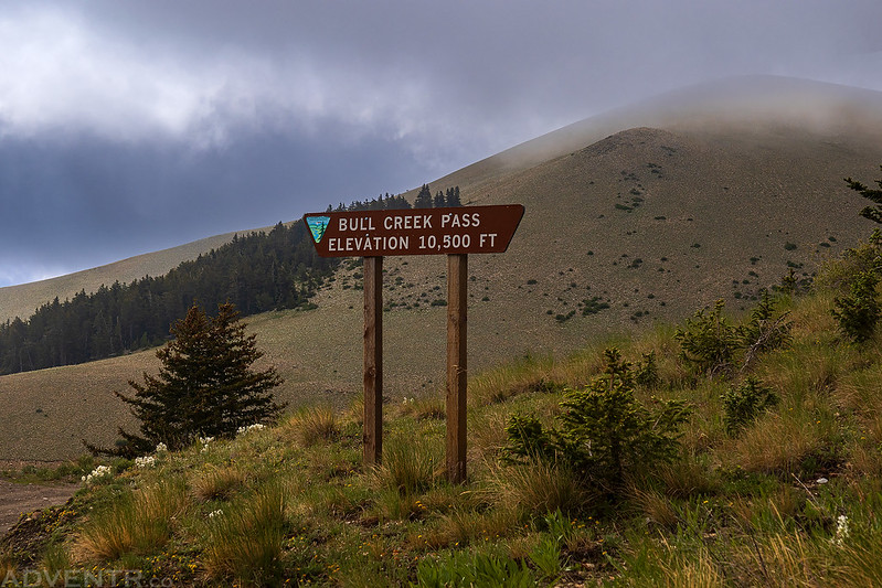 Bull Creek Pass Sign