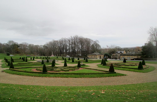 Bowes Museum, Barnard Castle, Topiary in Formal Garden