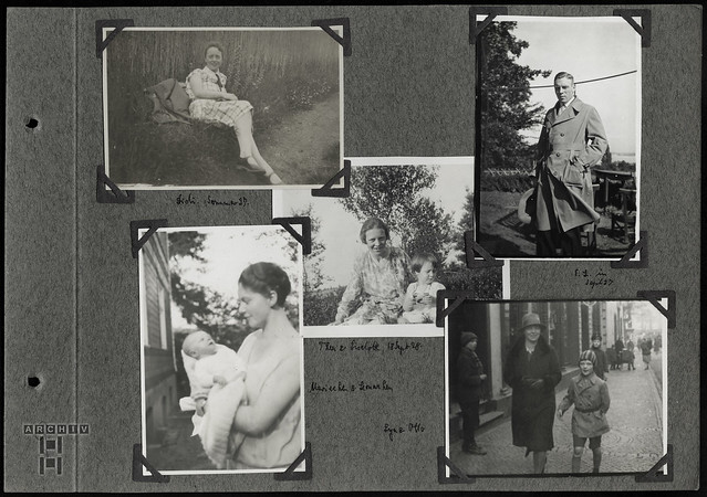 ArchivTappen29(Album2b)423 Album Gesamtseite 13, Familienphotos, 1920er