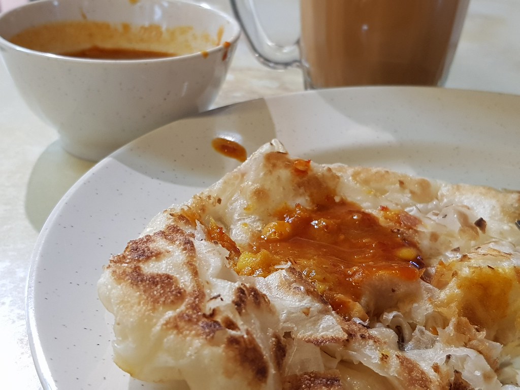 印度煎餅 Roto Canai rm$1.50 & 印度奶茶 Teh Tarik rm$2 @ MAMs Corner In Food Garden, Subang Parade