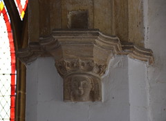 corbel and rebate that supported the screen between chancel and south aisle chapel