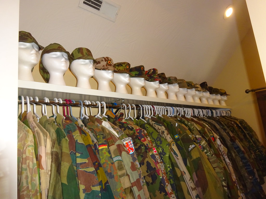 My display room (the "TALlyho Museum of Modern Militaria") 52237688342_033d58ce2c_b