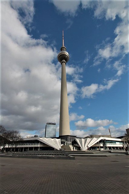The Fernsehturm - Berlin Television Tower, Marien Quarter, Mitte, Berlin, Federal Republic Of Germany.