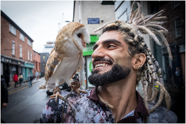 Northern Quarter Guy with Barn Owl