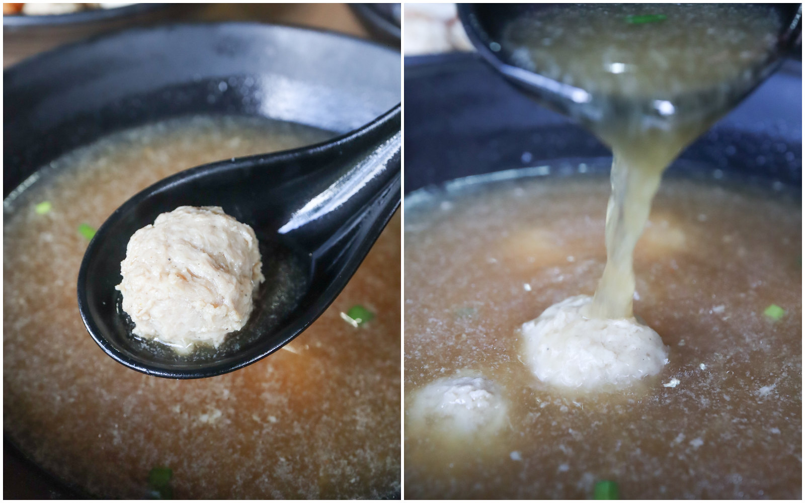 51 Noodle House - meatball soup collage
