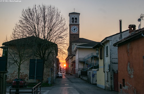 Borgolavezzaro by junov6photos, borgolavezzaro tramonto sunset campanile chiesa church paese provincia di novara