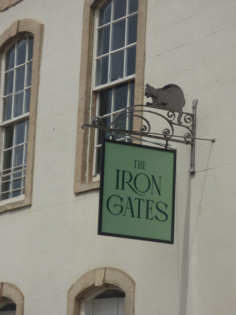 The Iron Gates - King Street, Frome - sign