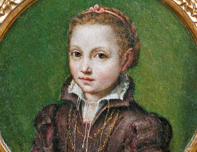 Lucia Anguissola -  Portrait of Europa Anguissola, detail [1556-58] -