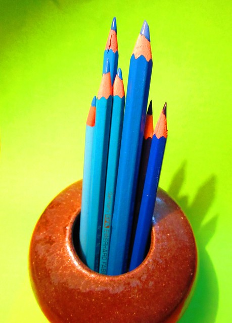 blaue Stifte