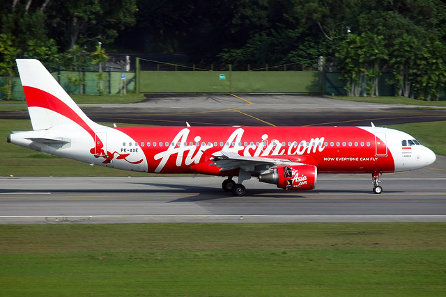 Indonesia AirAsia | Airbus A320-200 | PK-AXE | Singapore Changi
