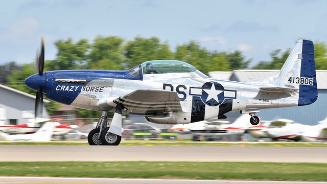 North American Mustang P-51D Crazy Horse N351DT 413806 USAF 44-74502 & RCAF 9232